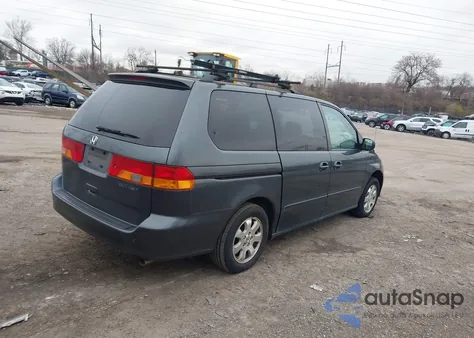 2004 Honda Odyssey Ex z USA, uszkodzony, nr VIN 5FNRL188648090552